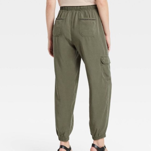 Knox Rose Olive Cargo Jogger Pants L - Picture 8 of 10
